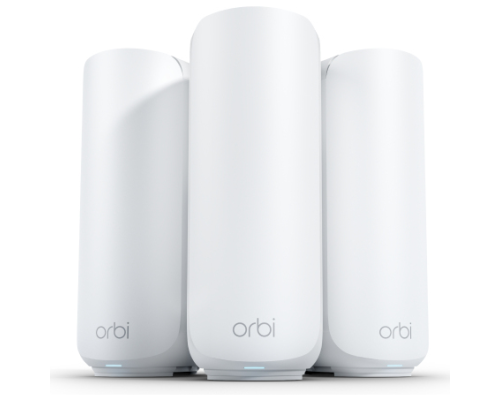 Netgear Orbi 370 Series Dual-Band WiFi 7 Mesh system 3-pack router hvid billede 1