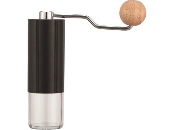 Manuel kaffekværn DUALIT® - 187x177x54mm - Rustfrit - Eg - Alu - Alu -Silikone - Sort billede 4