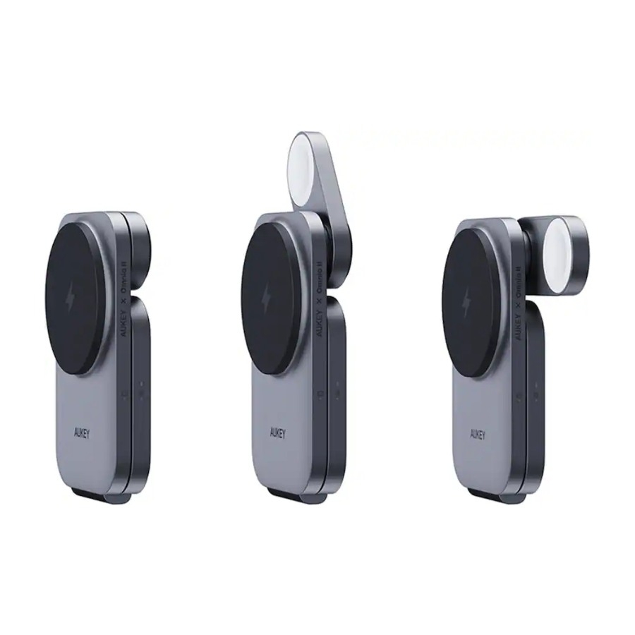 AUKEY LC-MC312P MagFusion Z Plus 25 W Qi2-2 3-i-1 trådløs oplader billede 3