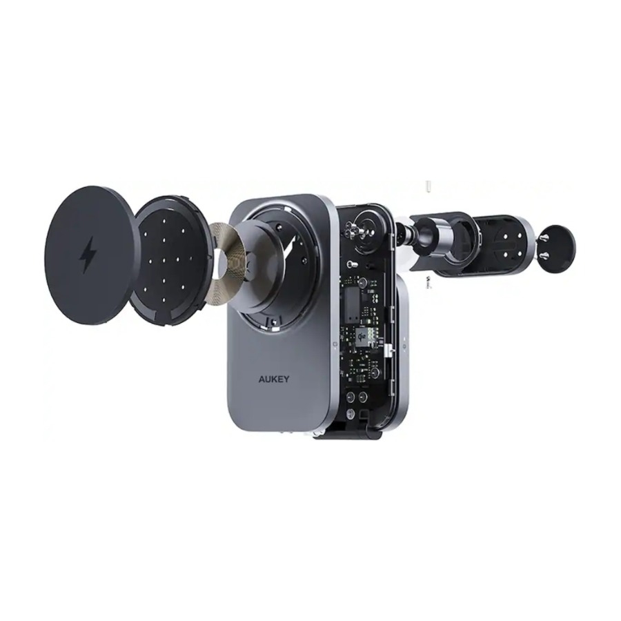 AUKEY LC-MC312P MagFusion Z Plus 25 W Qi2-2 3-i-1 trådløs oplader billede 2