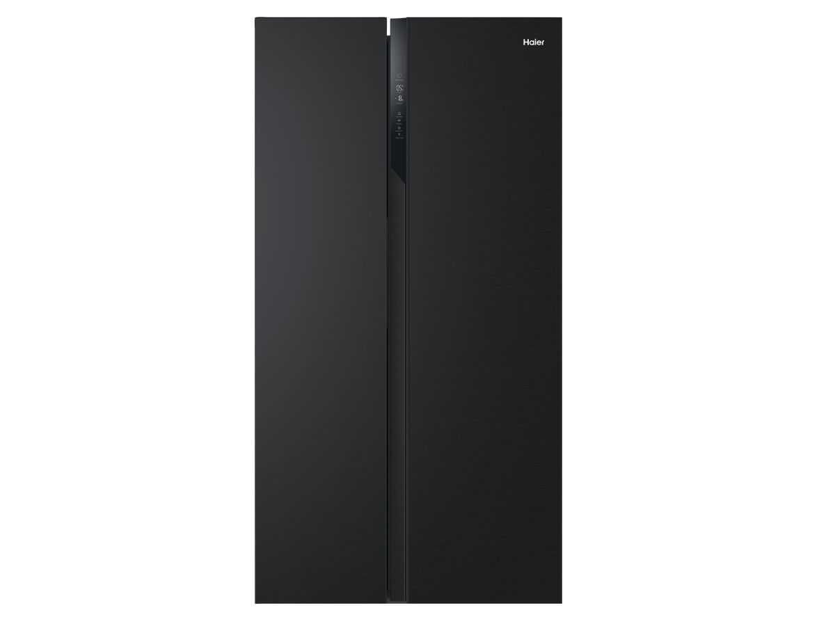 Refrigerator Haier HSR 3918 ENPB Side by Side black