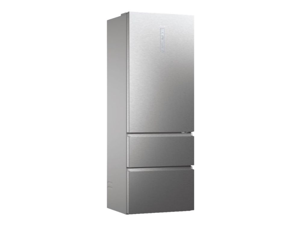Haier 3D 70 Series 7 HTW7720ENMP - Køleskab/fryser - bund-fryser - Wi-Fi - bredde: 70 cm - dybde: 67.5 cm - højde: 200.6 cm - 483 liter - Klasse E - grå billede 2