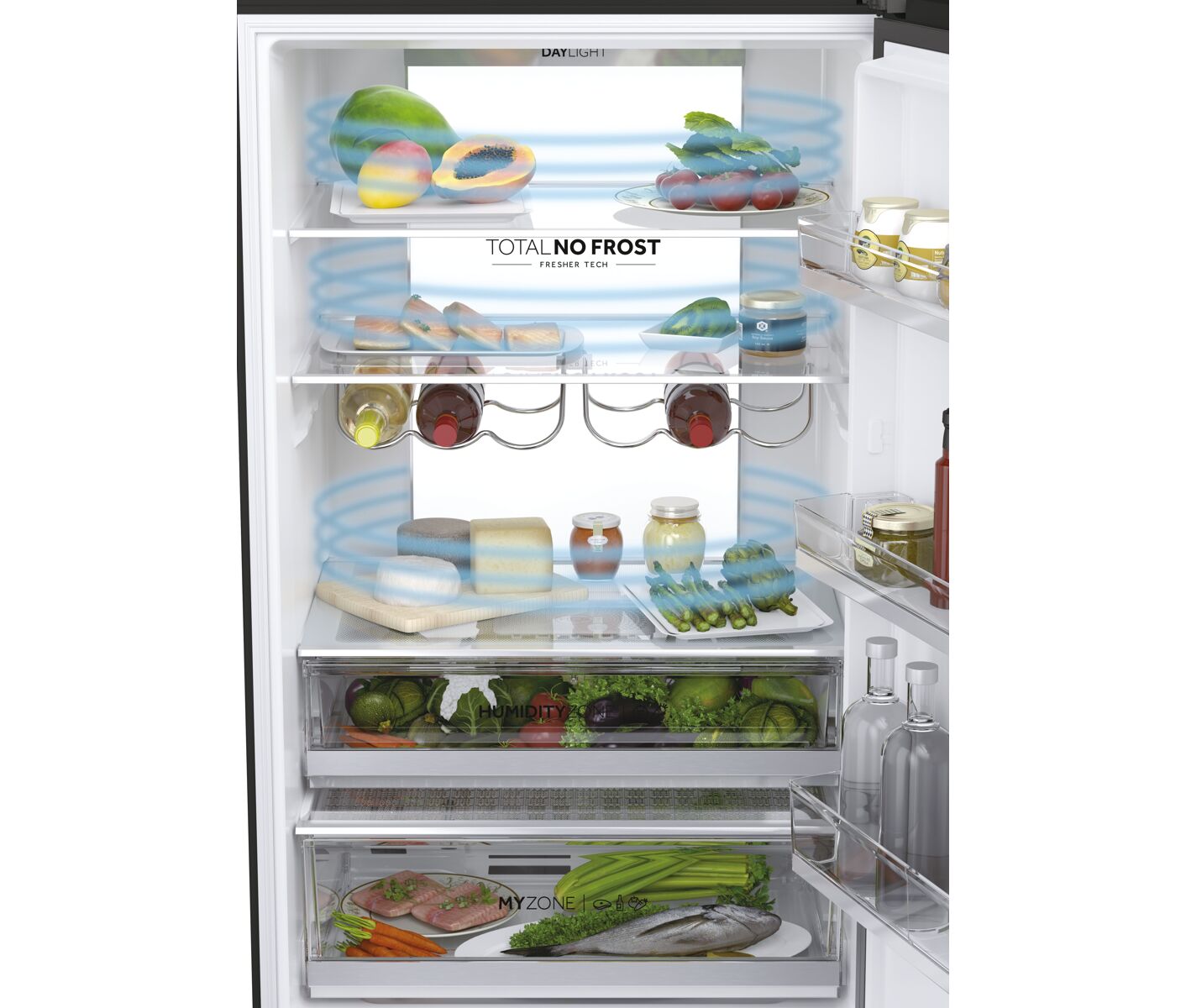 Haier HTW7720ENPT Køle-fryseskab