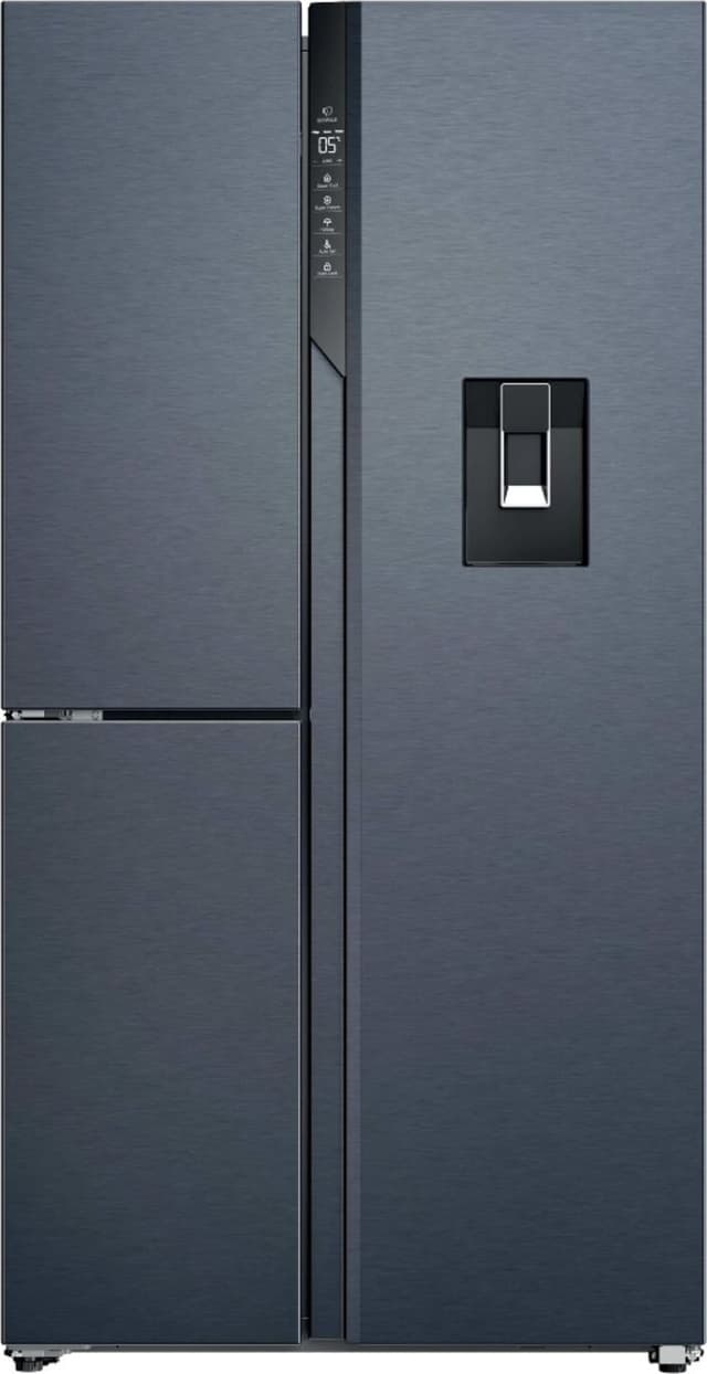 Haier HSPR79F18EWMB Køle-fryseskab Sort billede 1