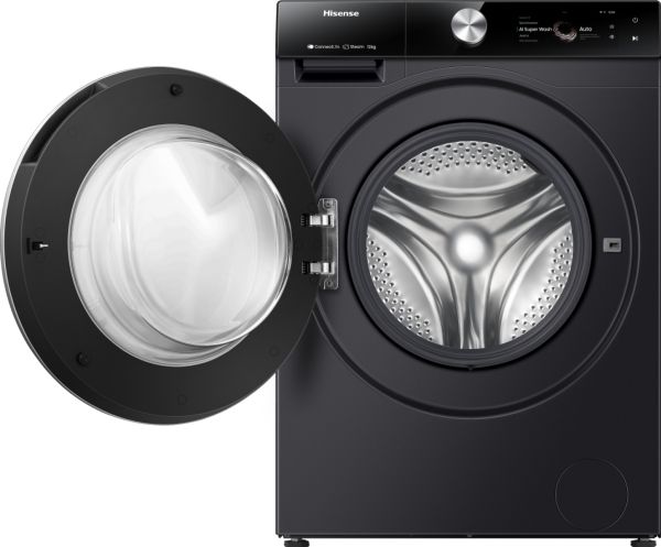 Hisense WF7S1247BB, Front-læsning, 12 kg, B, 70 dB, 1400 rpm, A