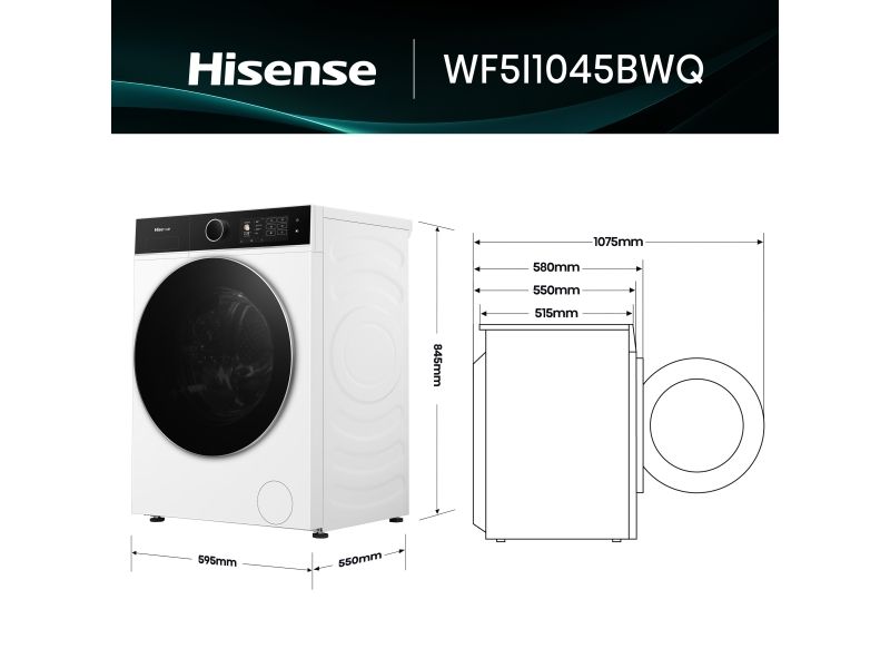 Hisense WF5I1045BWQ Vaskemaskine