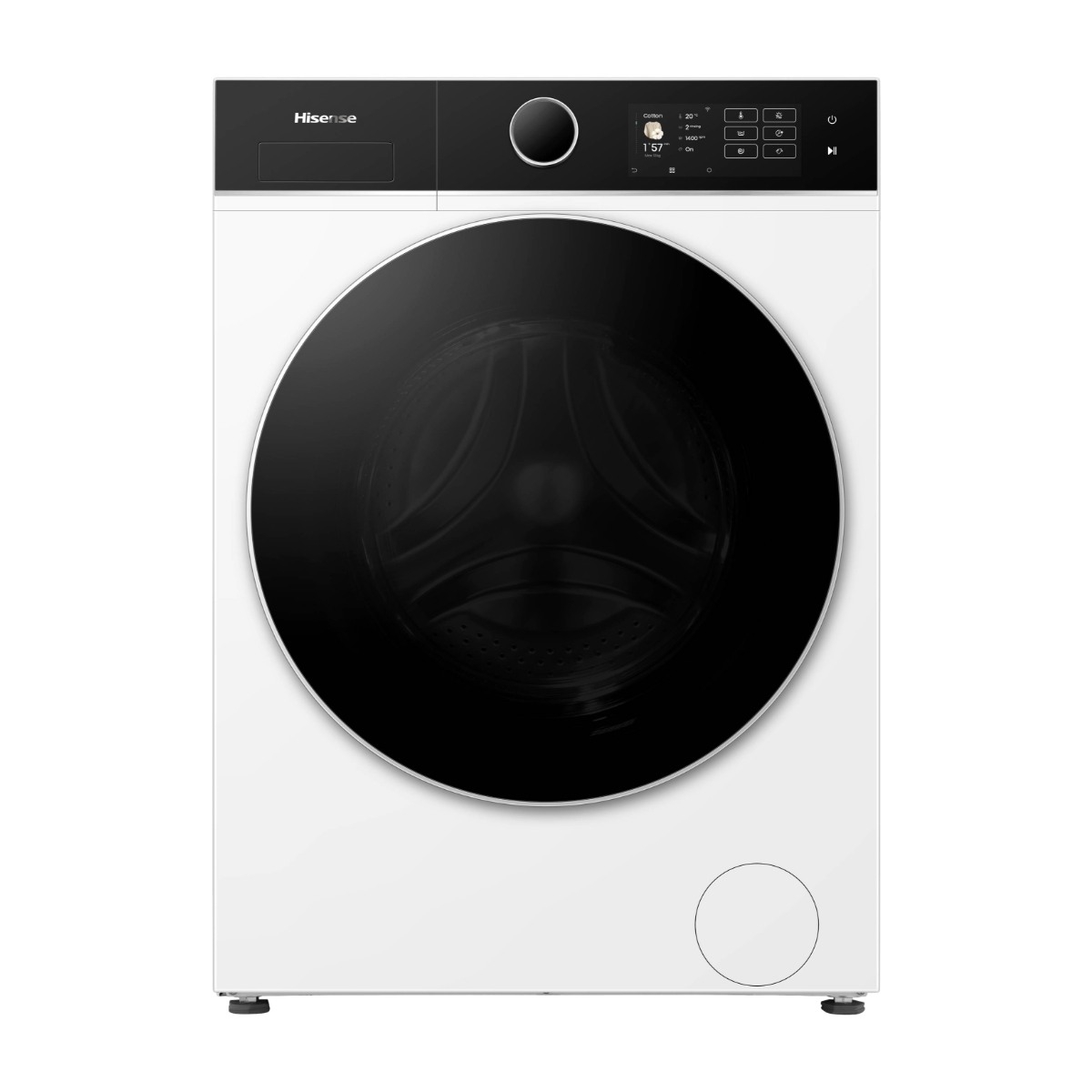 Hisense WD5I1245BWR kombineret vaskemaskine/tørretumbler