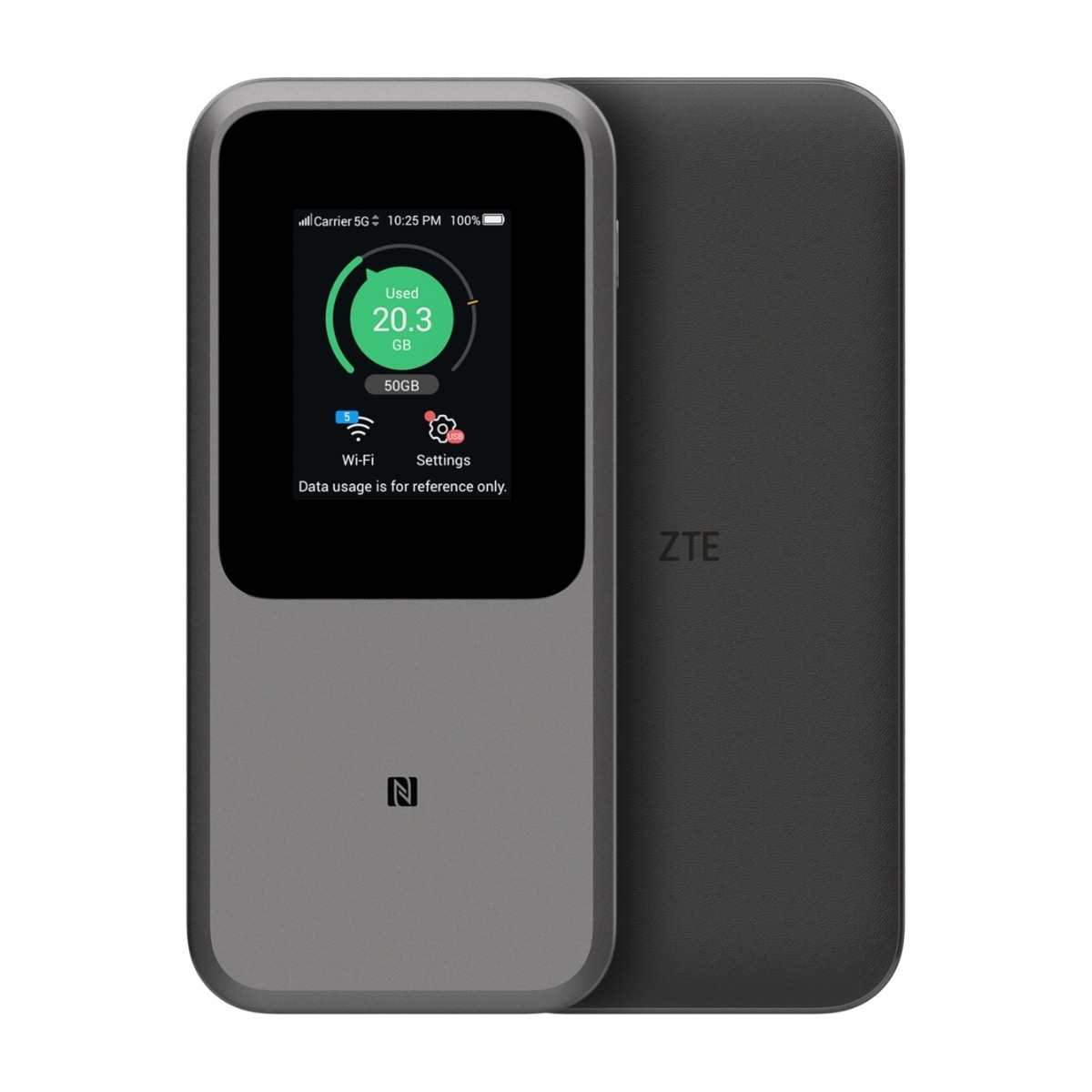 ZTE MU5120 Pebble Grey 5G trådløs router billede 1