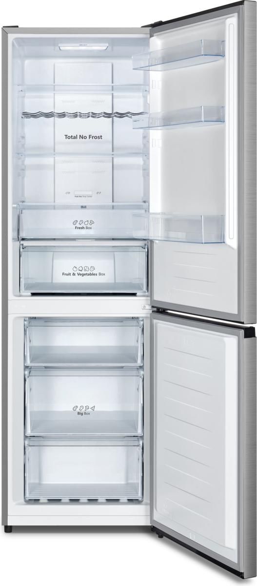 Hisense RB390N4CCD, 304 L, SN-T, 6 kg/24t, D, Frisk zone, aflukke, Grå, Rustfrit stål billede 4