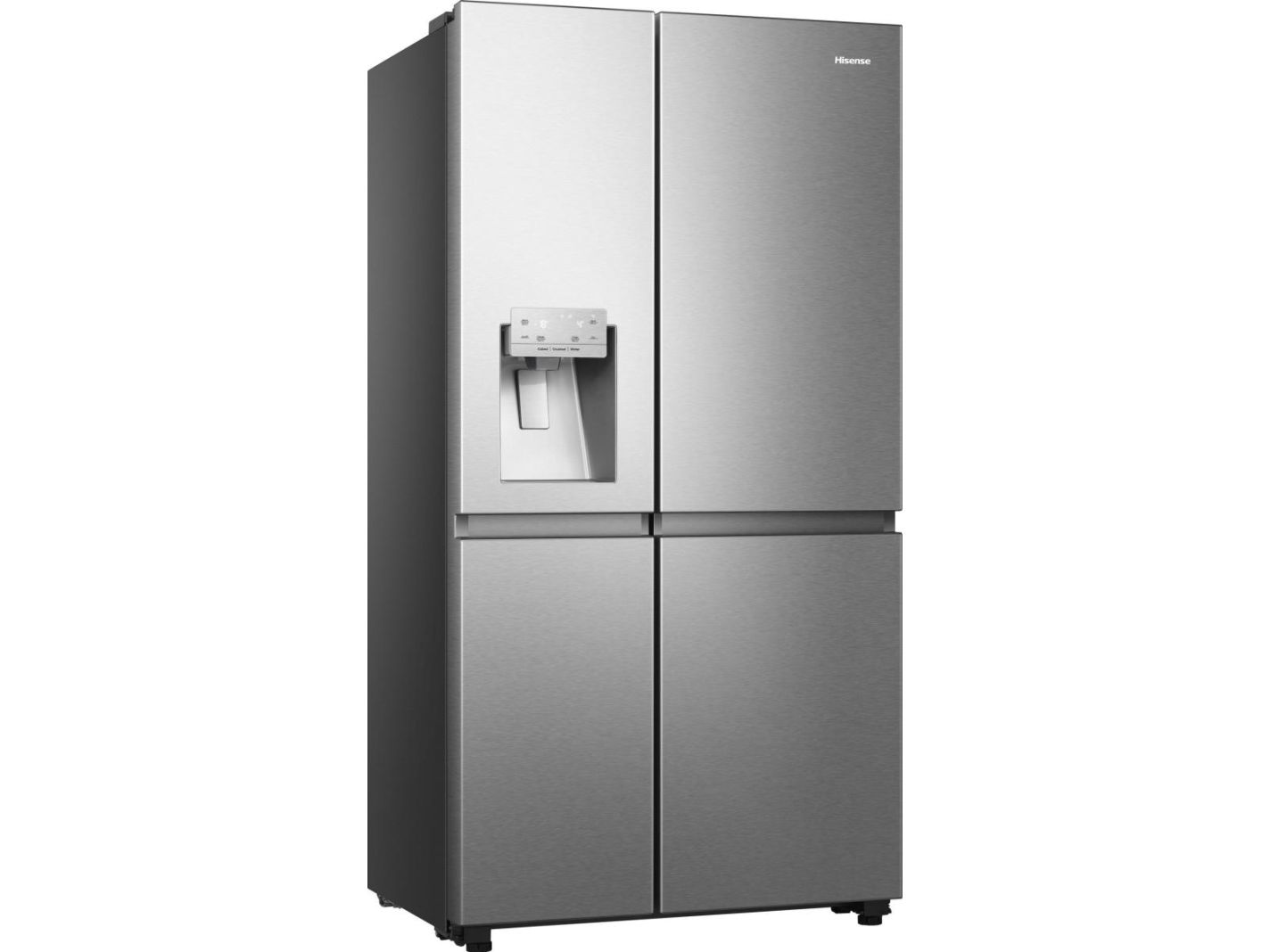 Hisense RS818N4TIC, Fritstående, Amerikansk dør, Grå, Rustfrit stål, Berøring, LED, På døren billede 4