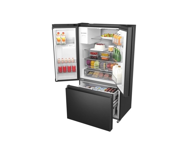 Hisense RF793N4SAFE, Fritstående, Fransk dør, Sort, 3 dør(e), Berøring, LED billede 4