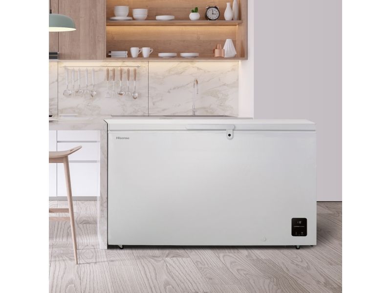Hisense FC571D4AWLYE, 372 L, 17 kg/24t, SN-T, 40 dB, E, Hvid