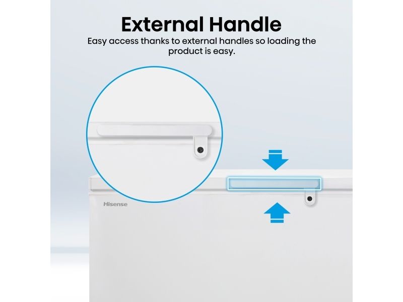 Hisense FC571D4AWLYE, 372 L, 17 kg/24t, SN-T, 40 dB, E, Hvid