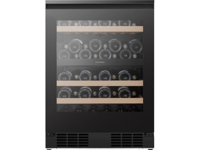 Hisense RW3N122GALF, Vin køleboks, Indbygget, 46 flaske(r), 60 W, F, Sort