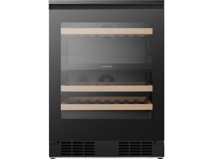 Hisense RW3N122GALF, Vin køleboks, Indbygget, 46 flaske(r), 60 W, F, Sort