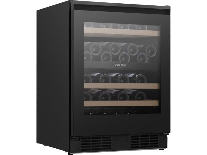 Hisense RW3N122GALF, Vin køleboks, Indbygget, 46 flaske(r), 60 W, F, Sort