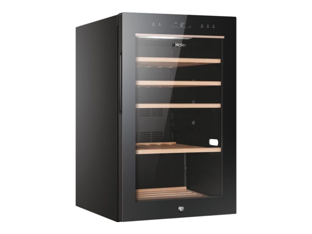 Haier HWS49GA - Vinkøler - bredde: 49.7 cm - dybde: 58 cm - højde: 82 cm - Klasse F - sort billede 4