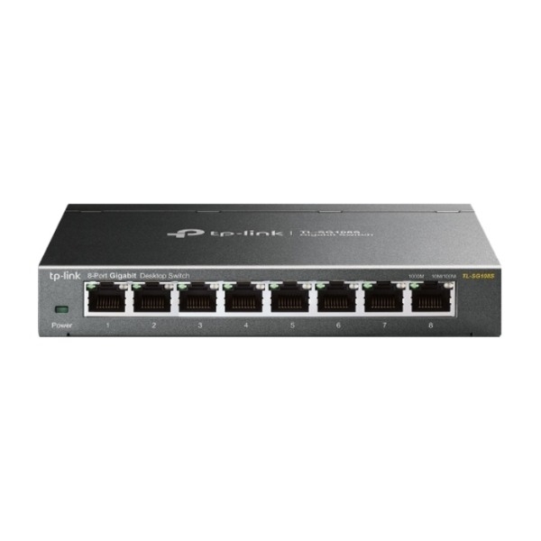 TP-Link Tl-SG108S 8-ports skrivebords-switch billede 2