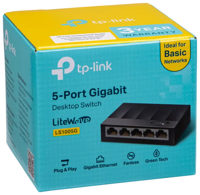 tp-link Gigabit Switch 5-porte billede 4