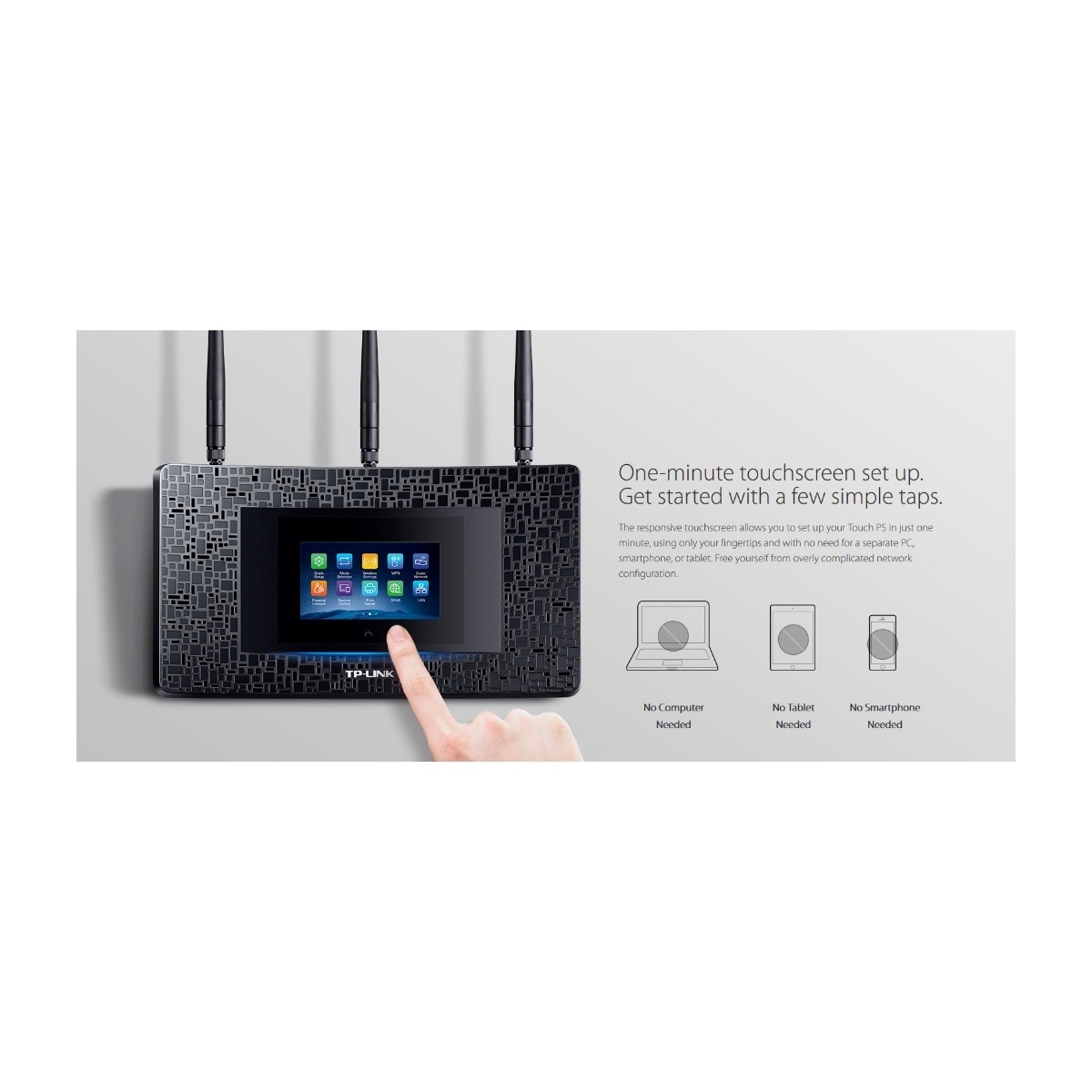 TP-Link AC1900 4.3" Touch P5 router billede 4