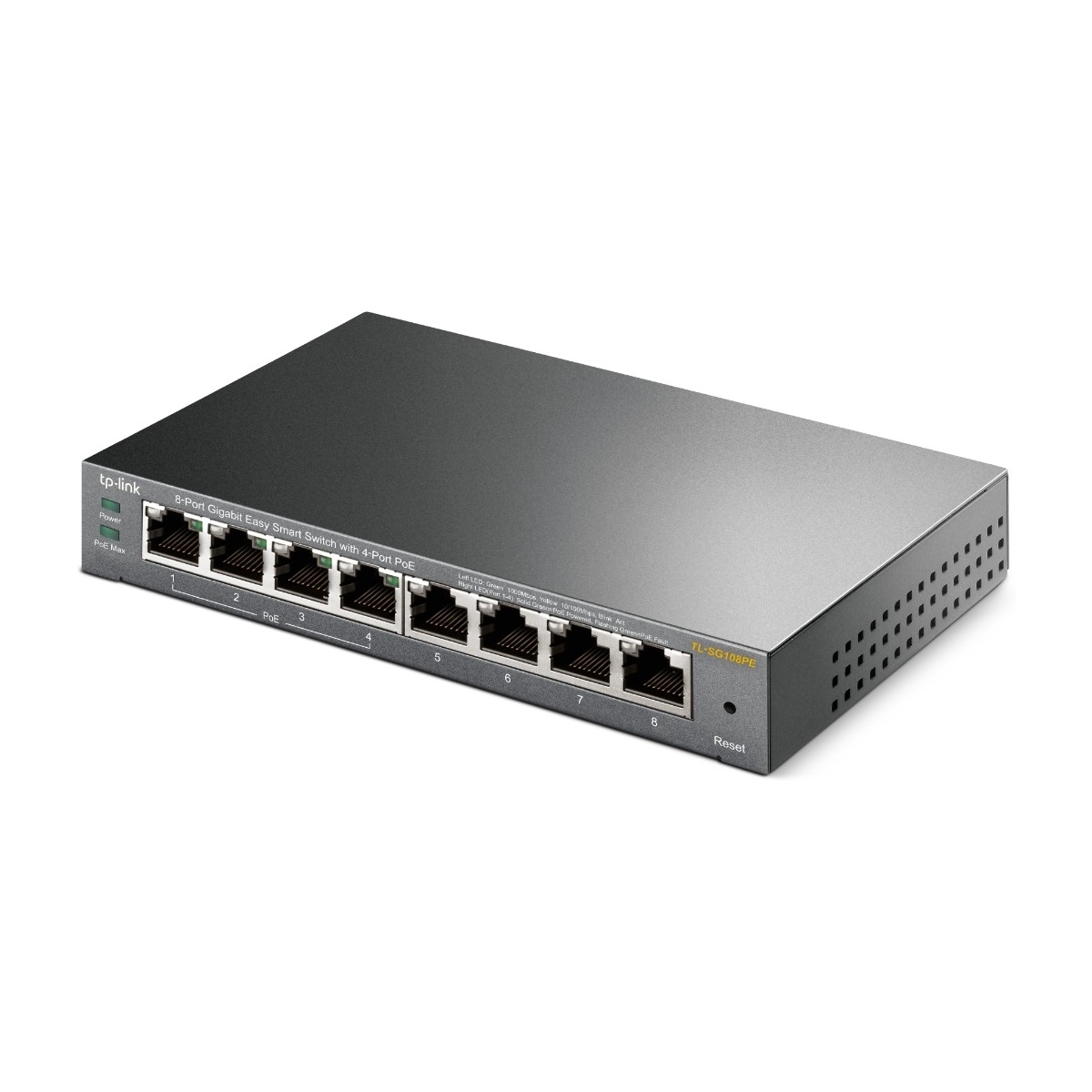 TP-Link TL-SG108PE 8-Port Gigabit Easy Smart Switch with 4-Port PoE billede 4