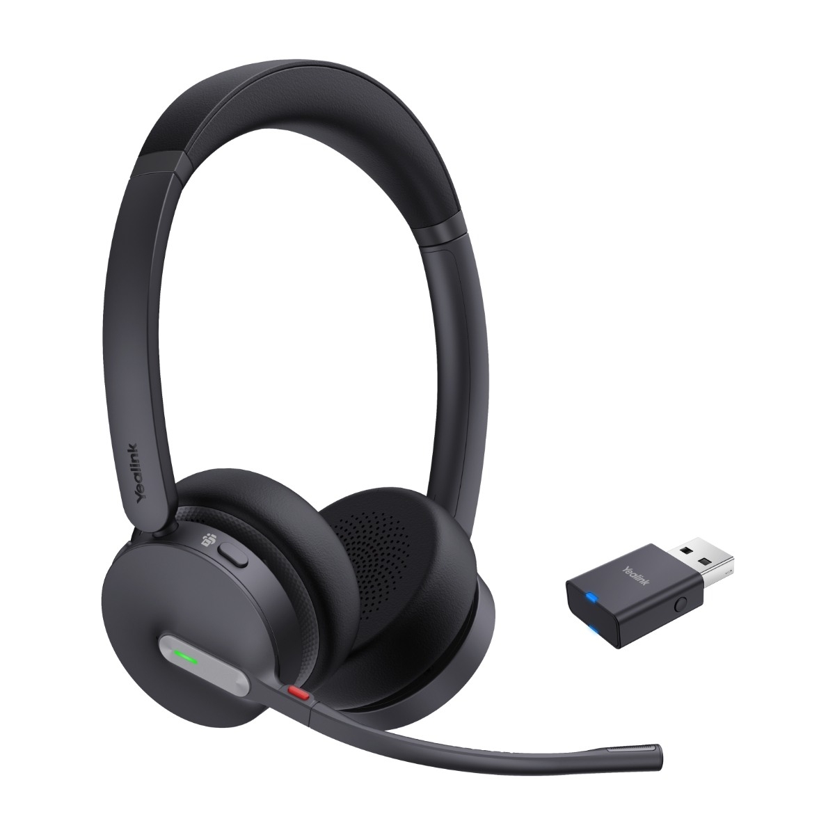 Yealink WH64 Hybrid Dual Teams trådløst headset, sort billede 1