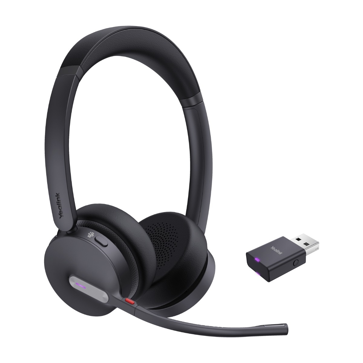 Yealink WH64 Hybrid Dual Teams trådløst headset, sort billede 2