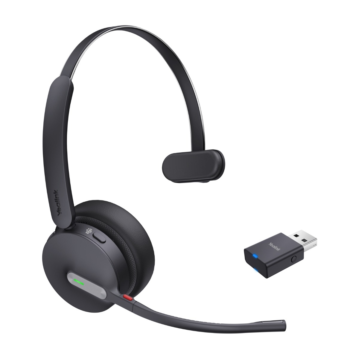 Yealink WH64 Hybrid Mono Teams trådløst headset, sort billede 2