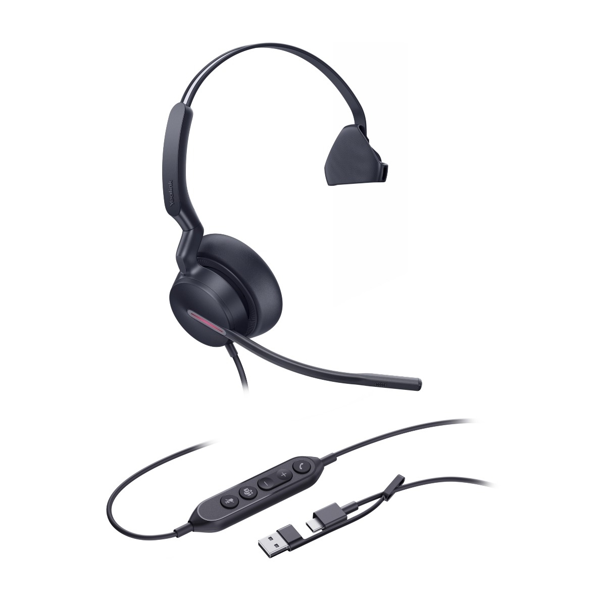 Yealink UH46 Mono Teams Kablet Headset, USB-C/A billede 2
