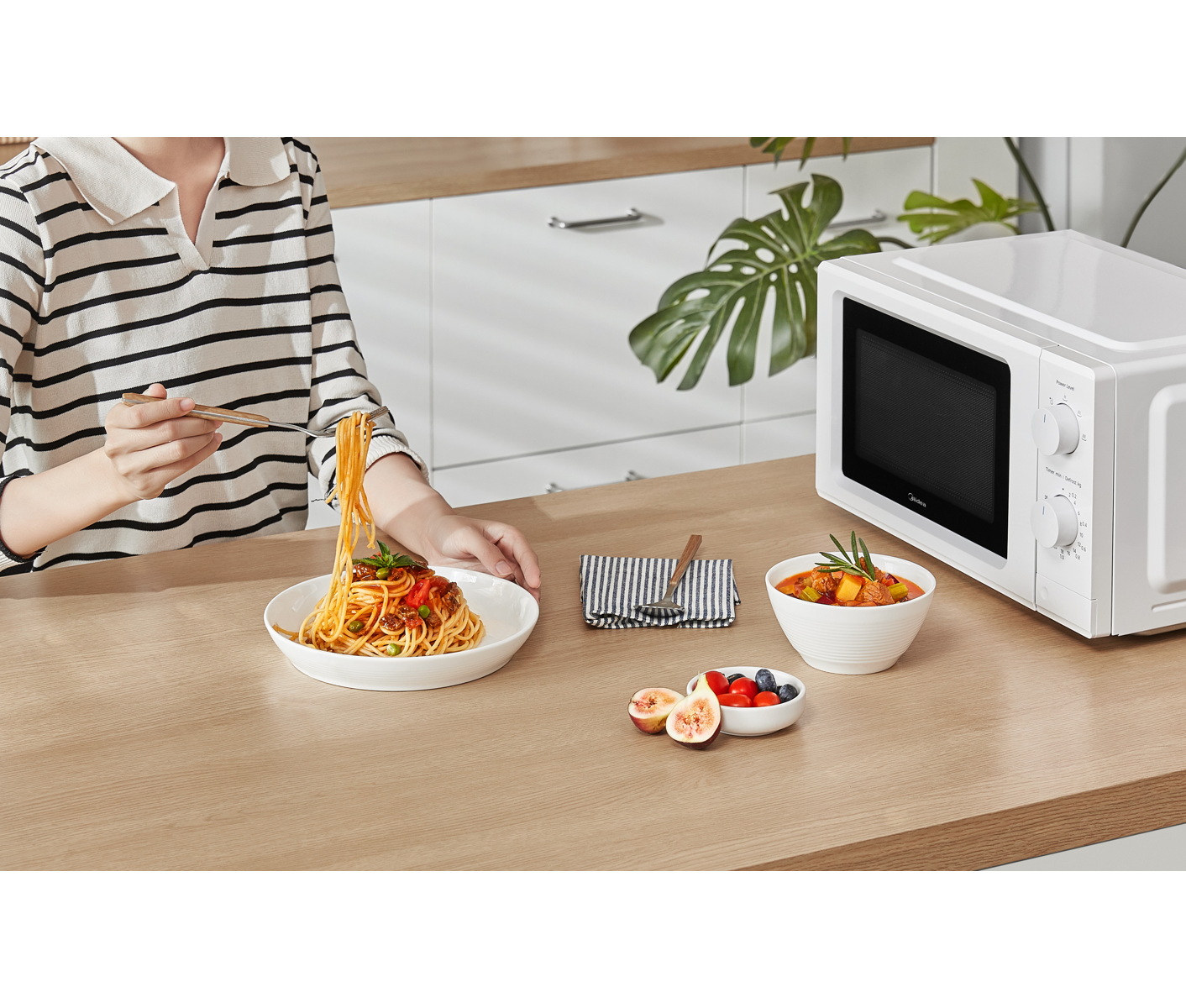 Midea Microovn 19 L Hvid Mikroovn billede 6