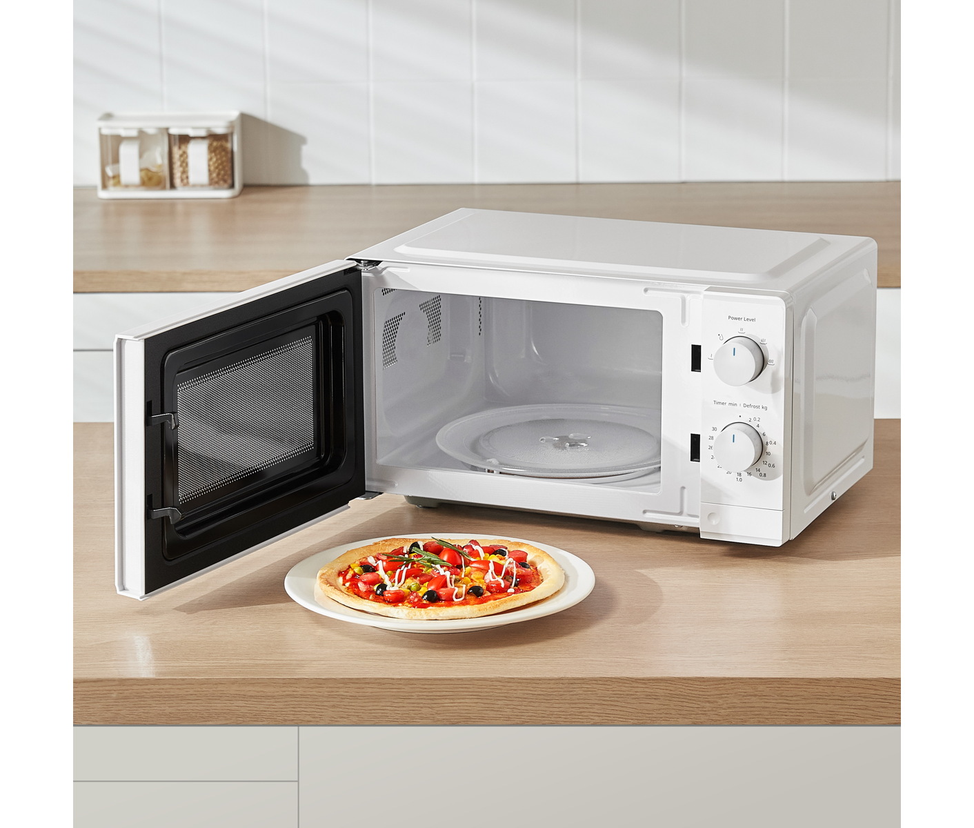 Midea Microovn 19 L Hvid Mikroovn billede 9