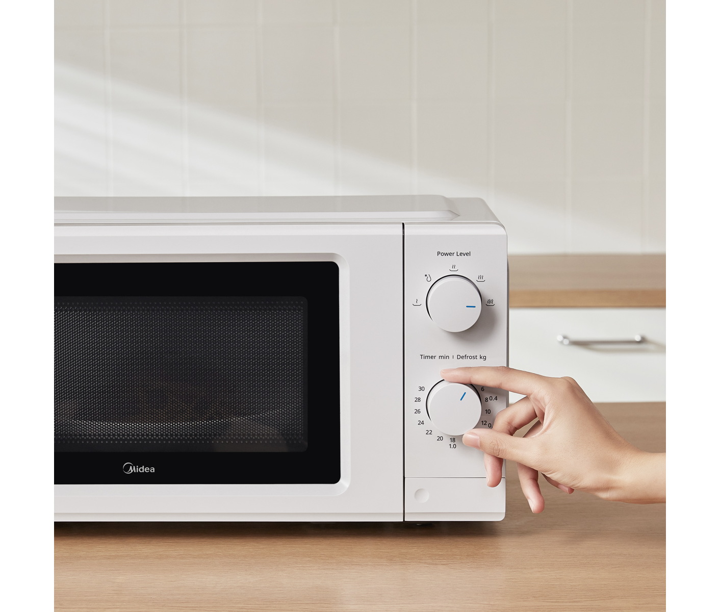 Midea Microovn 19 L Hvid Mikroovn billede 2