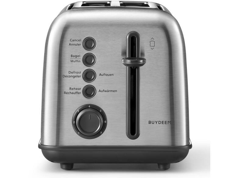 Rommelsbacher BUYDEEM brødrister med 2 skiver, model DT620E, farve: rustfrit stål, EU-salg
