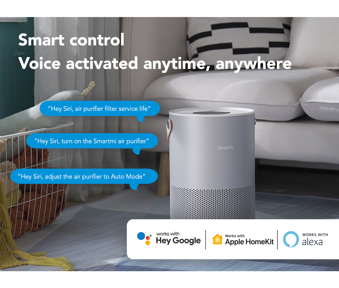 Smartmi Air Purifier P1 Silver Luftrenser billede 4