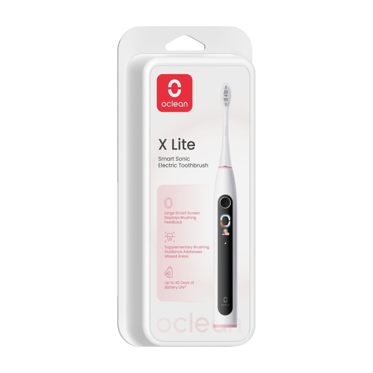 Oclean X Lite elektrisk tandbørste, grå billede 2