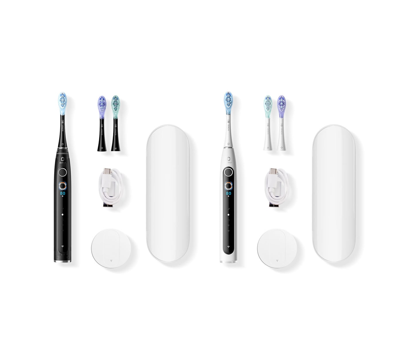 Oclean X Pro 20 Duo White+Blac K Eltandbørste billede 2