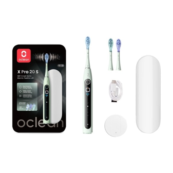 Oclean X Pro 20 S elektrisk tandbørste, grøn billede 3