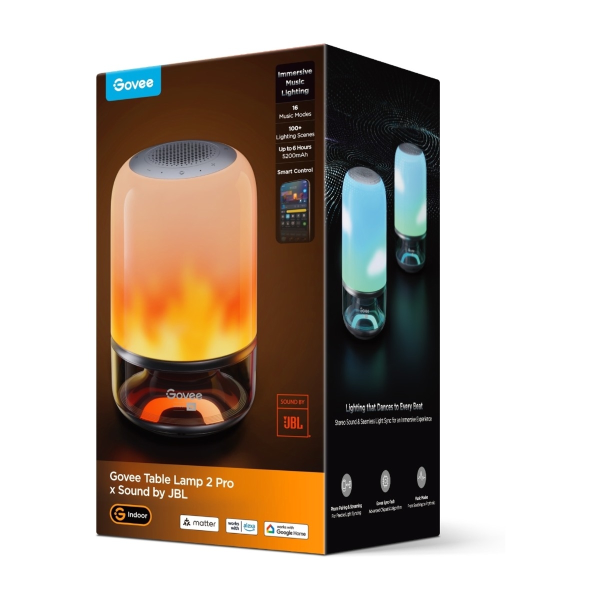 Govee 2 Pro x Sound by JBL smart bordlampe billede 4