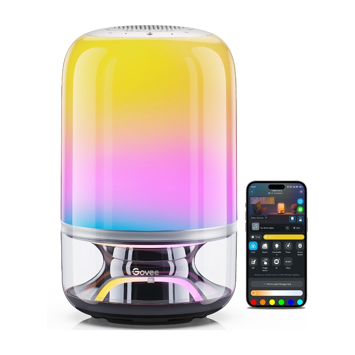 Govee 2 Pro x Sound by JBL smart bordlampe billede 3