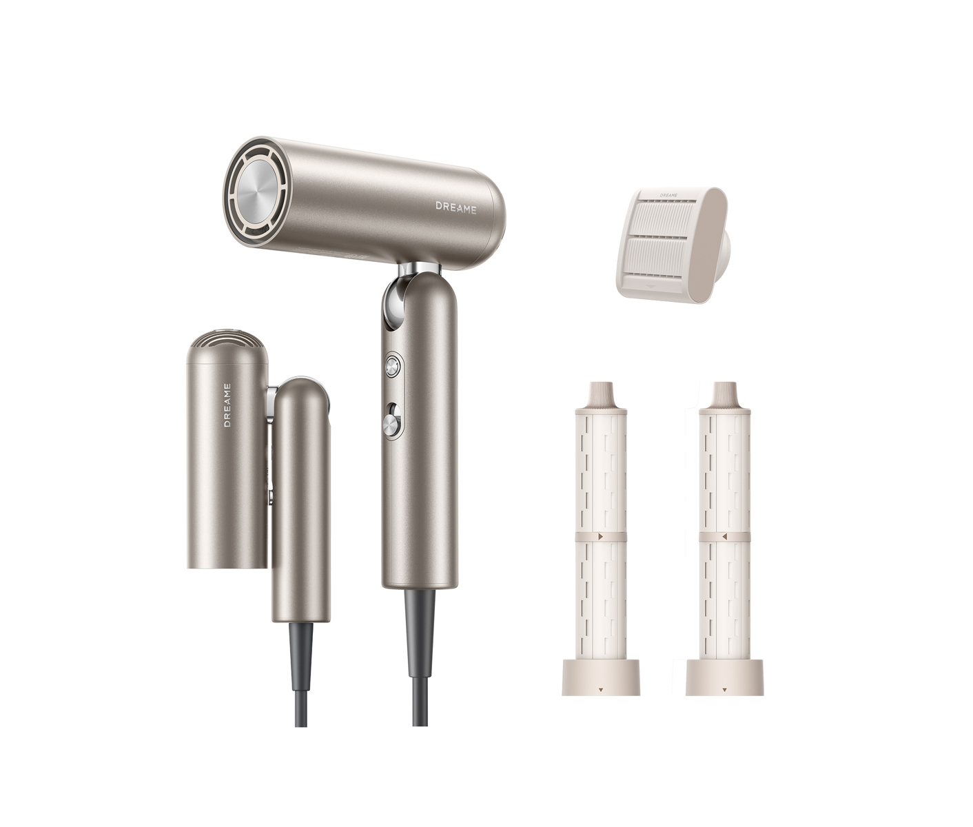 Dreame Pocket Pro High-speed Hair Dryer 2026 Titanium Gold Hårtørrer billede 1