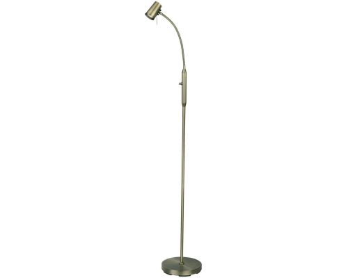 Aneta Pilot antikmessing gulvlampe billede 1