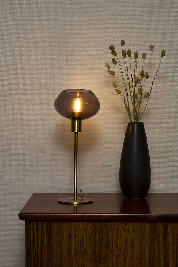 Aneta Bell Bordlampe Messing/Røg billede 4