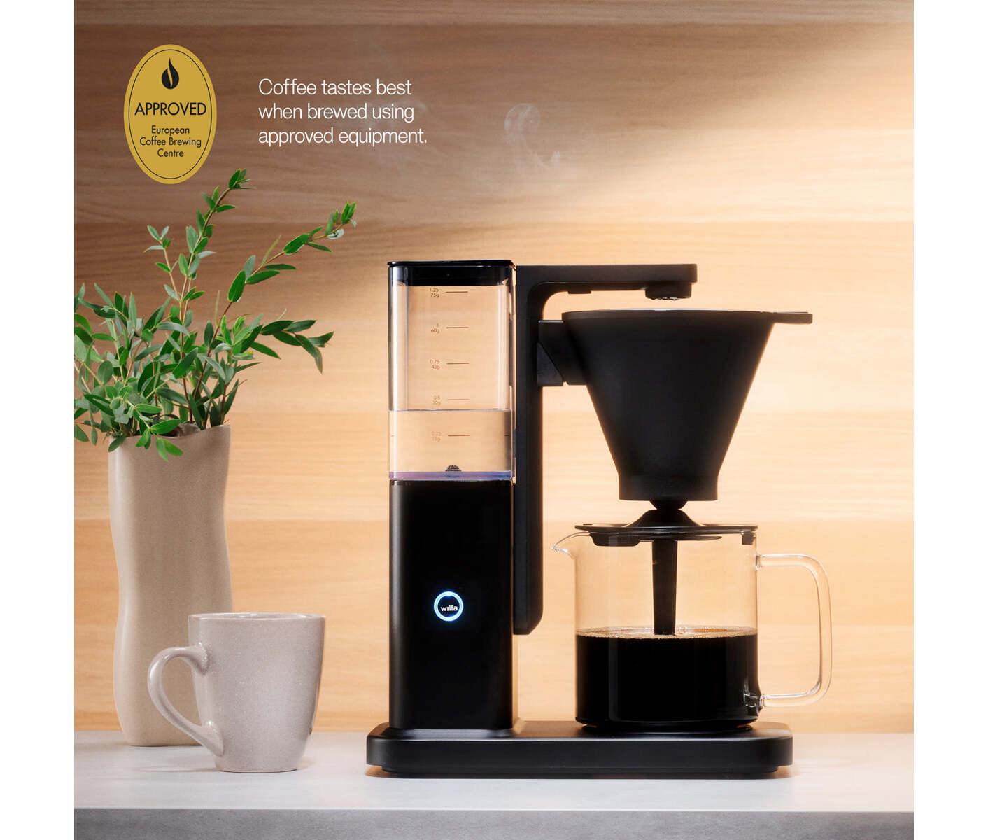 Wilfa CM10B-A125 Zense Alux kaffemaskine, sort