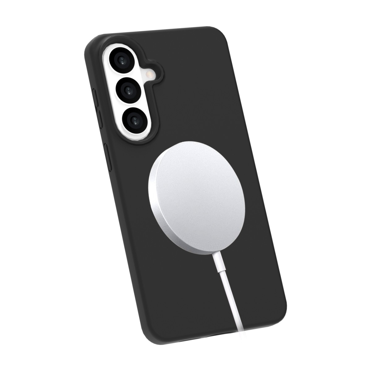 Ferrelli Samsung Galaxy S26+ magnetisk Liquid silikone-cover, sort billede 3