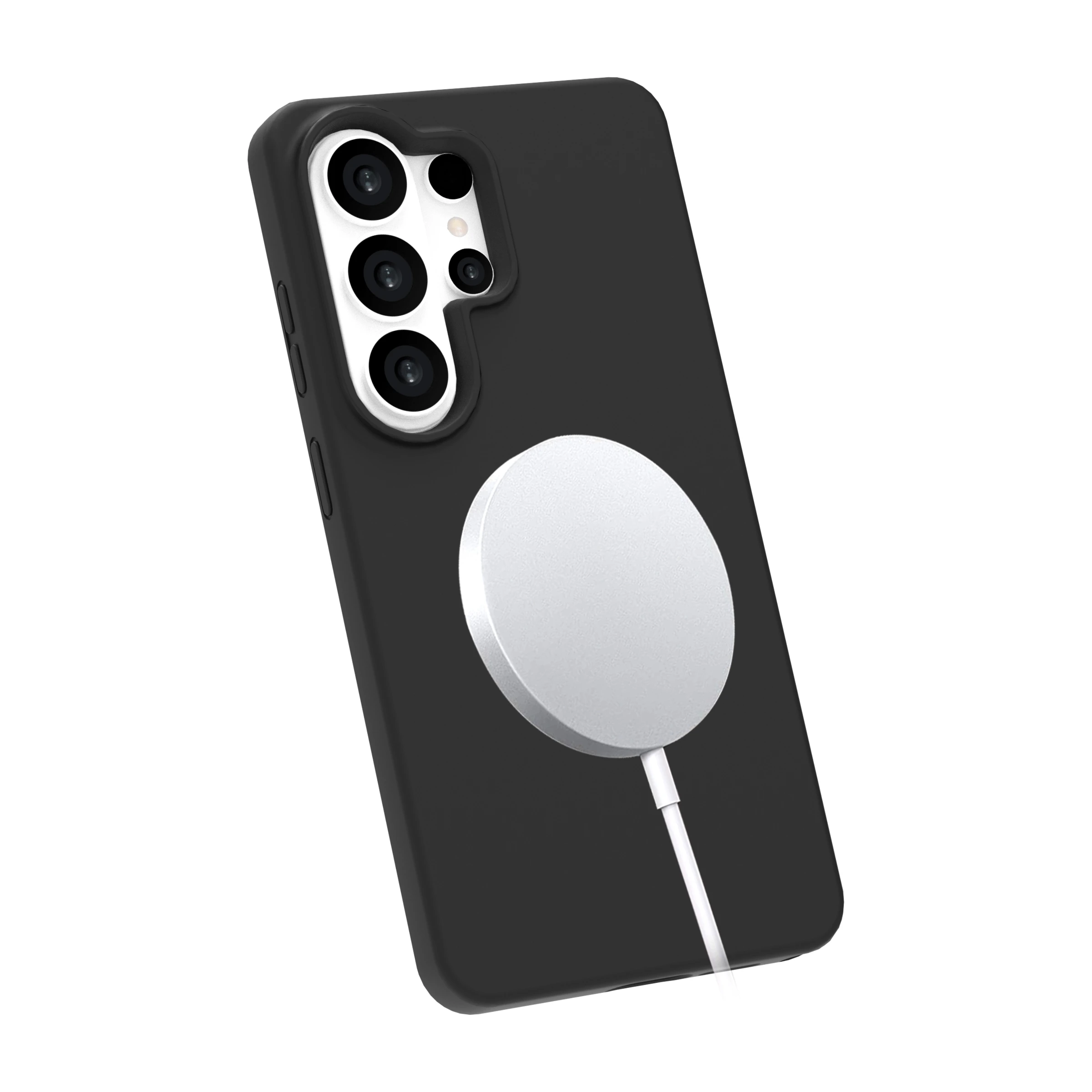 Ferrelli Samsung Galaxy S26 Ultra magnetisk Liquid silikone-cover, sort billede 3