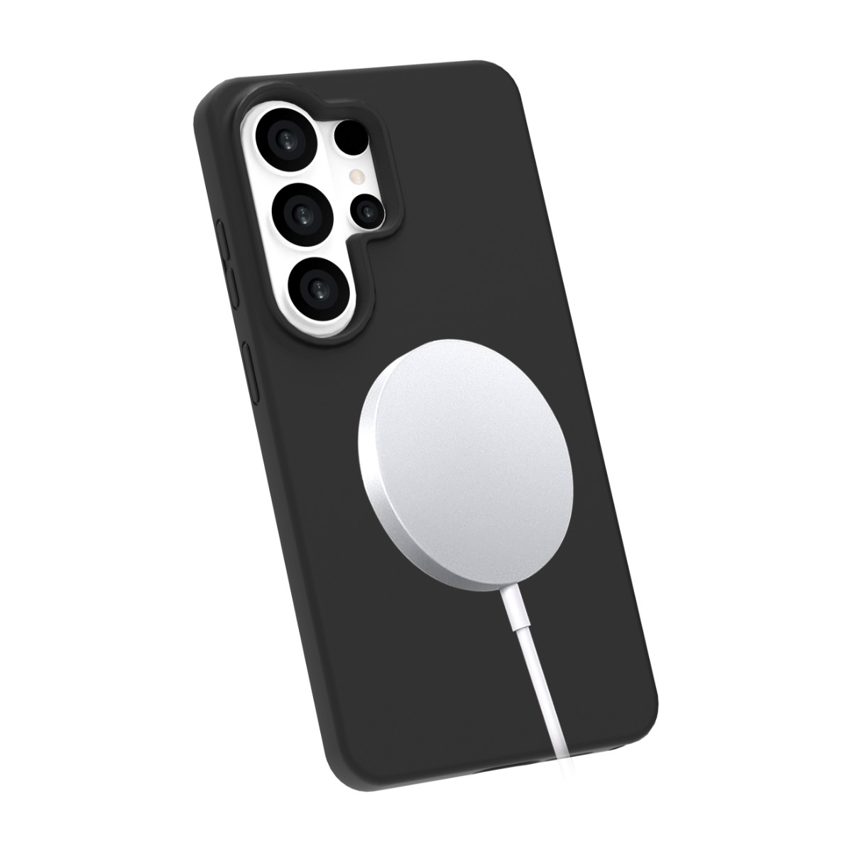 Ferrelli Samsung Galaxy S26 Ultra magnetisk Liquid silikone-cover, sort billede 2