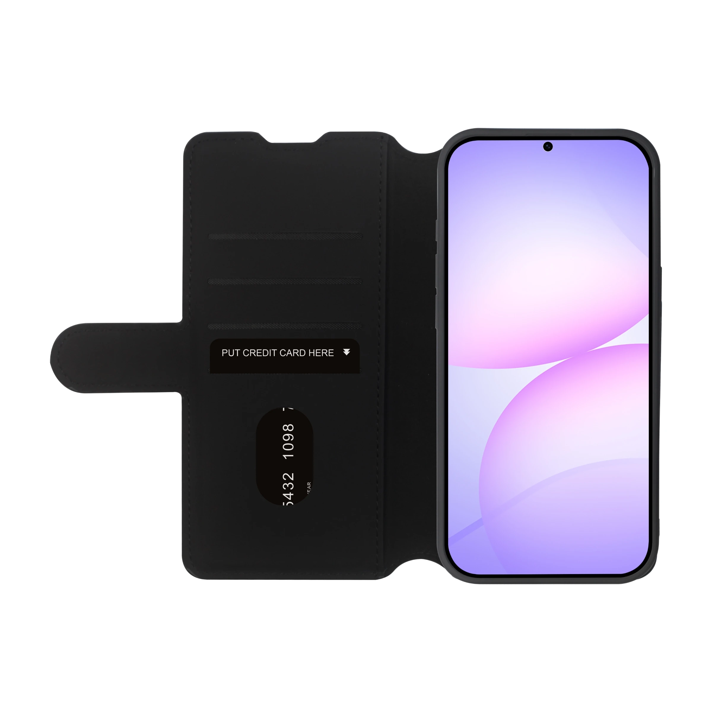 Ferrelli Samsung Galaxy A37 Duo Flip Cover, sort billede 4