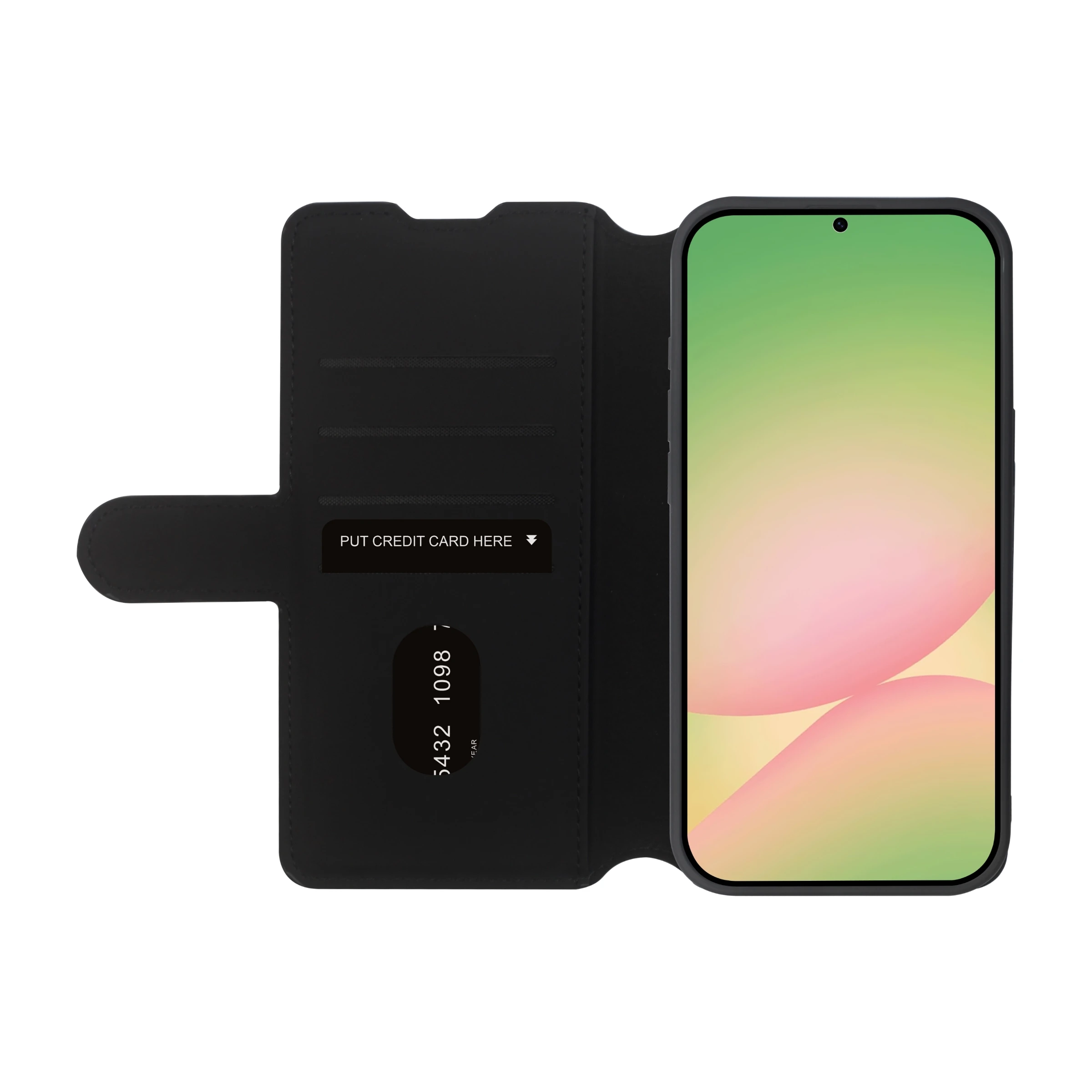 Ferrelli Samsung Galaxy A57 Duo Flip Cover, sort billede 4