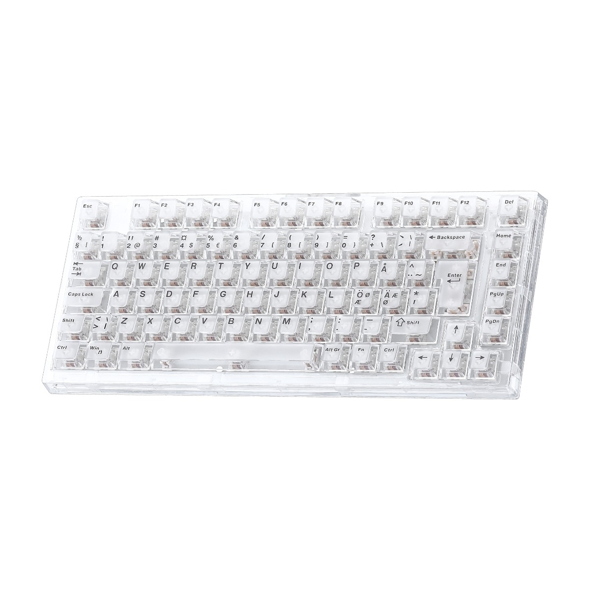 Cepter Aurora Pro 75 % mekanisk gaming-tastatur, gennemsigtigt billede 4