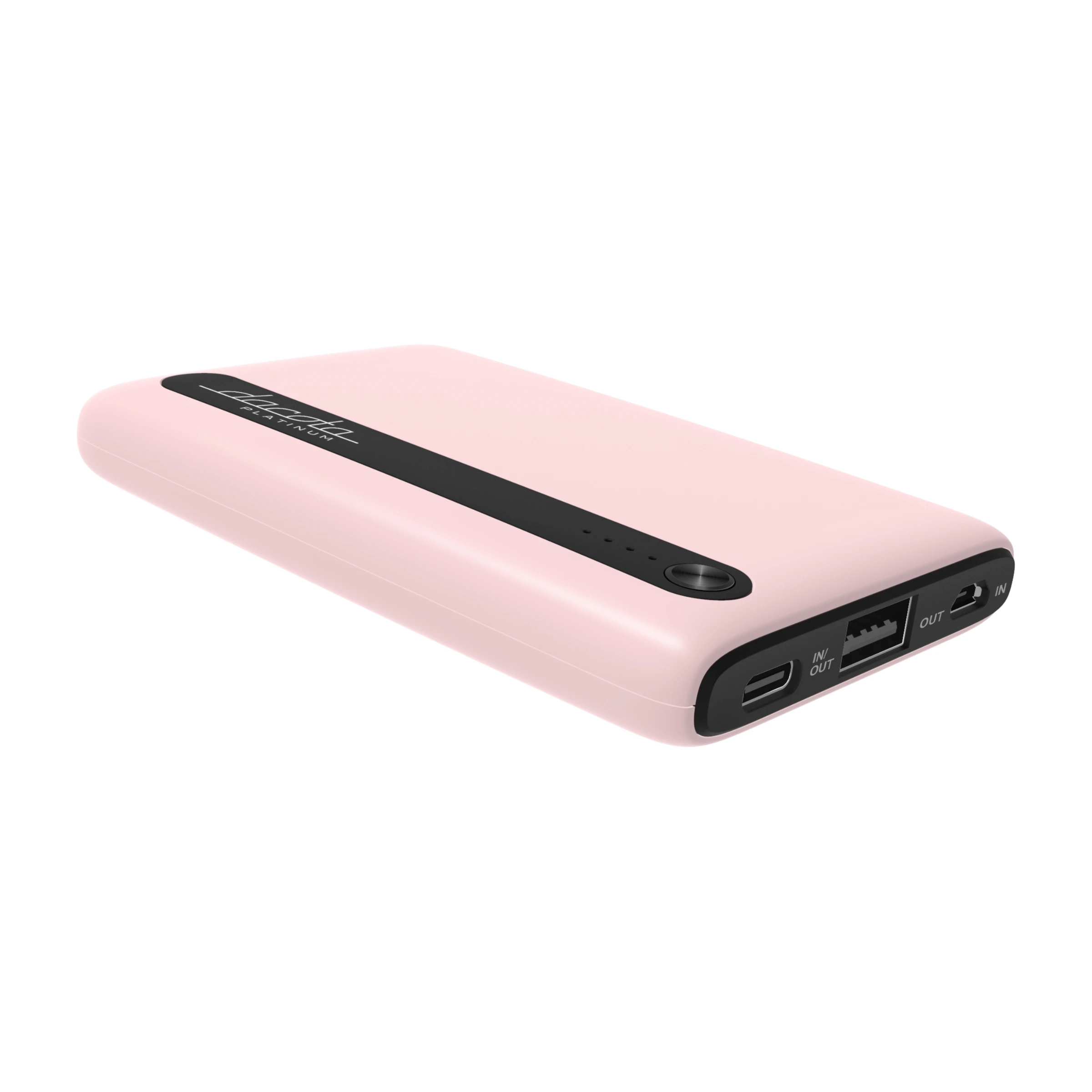 Dacota Platinum powerbank 5 000 mAh, lyserød billede 2
